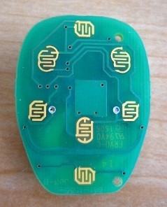 GM remote circuit board