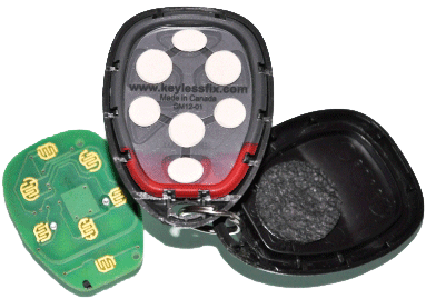 Pad inserted in remote