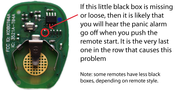 GM remote circuit board black box